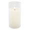 8" LED Glass Wax Flickering Candle by Ashland®